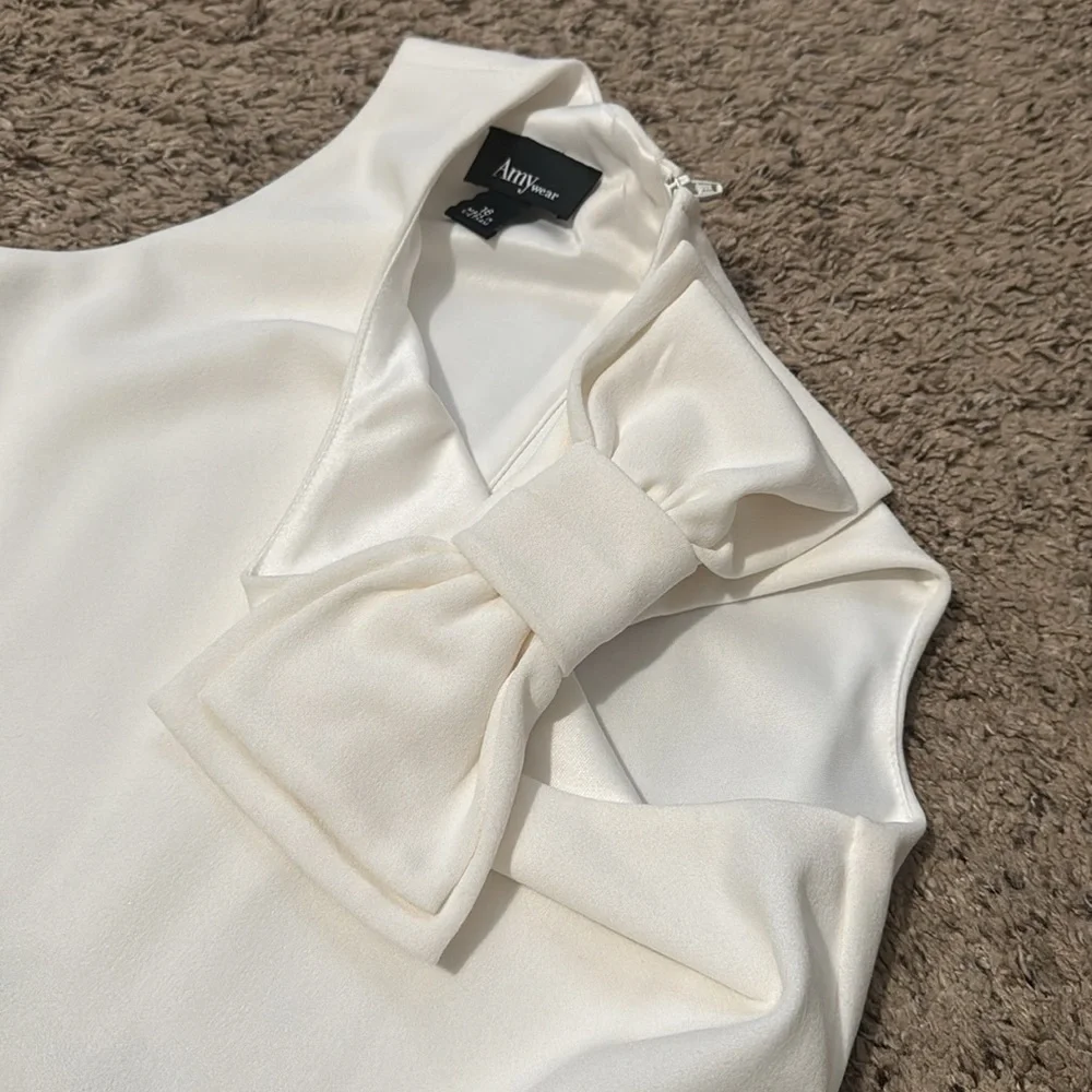 Amy Byer Girls Hanky Hem Dressy Dress with Bow Detail Size 16